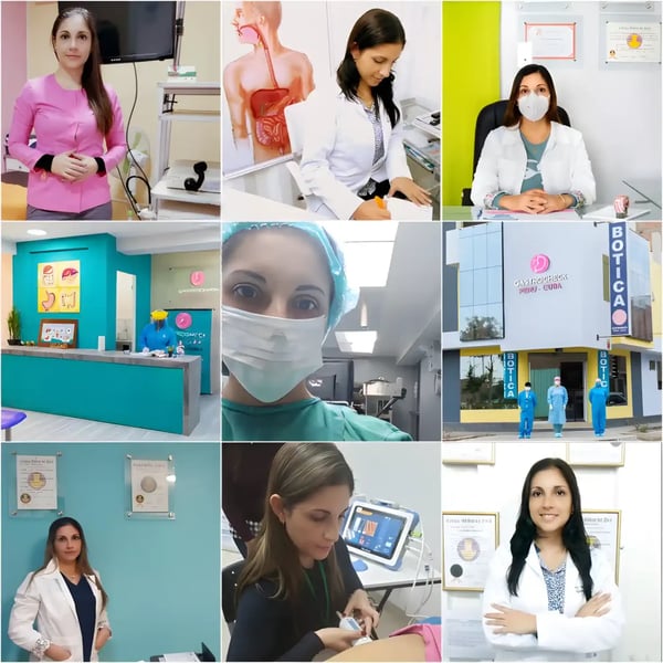Dra. Belice Orellana, gastroenteróloga en Lima, durante una consulta médica